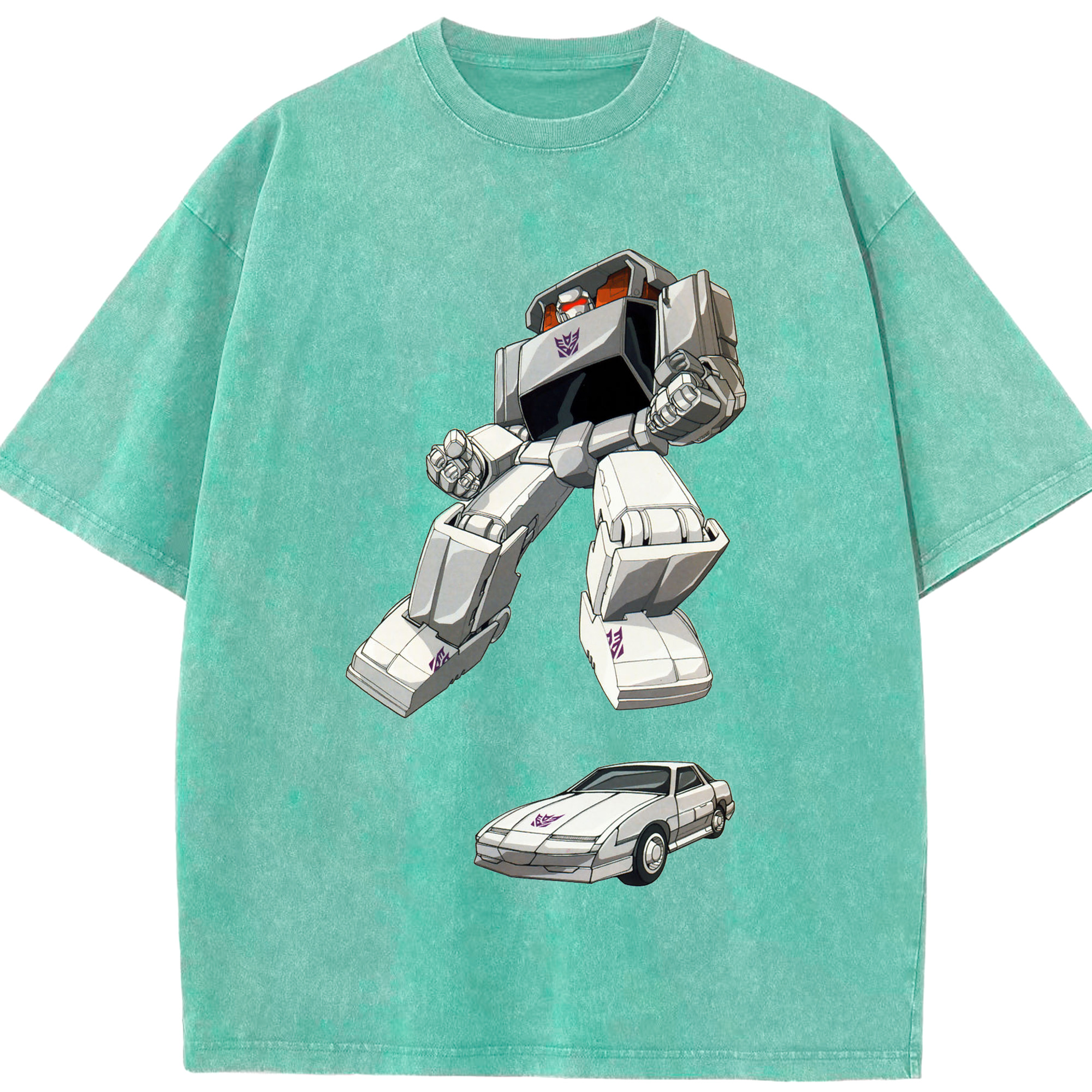 （画像用）  綿100% ヴィンテージ風 半袖Tシャツ（フロントプリント）